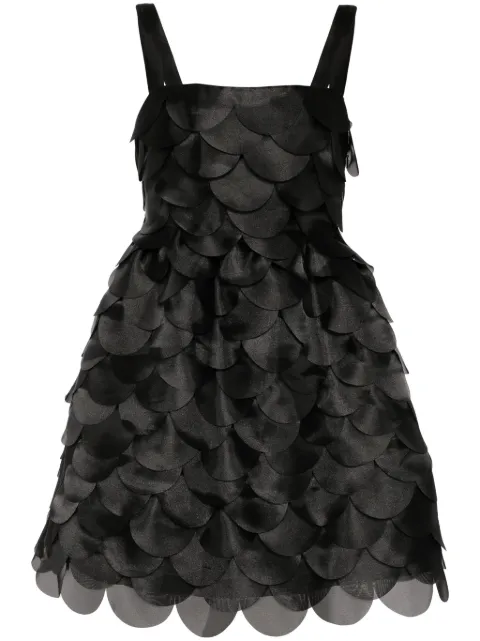 Cynthia Rowley scallop organza mini dress