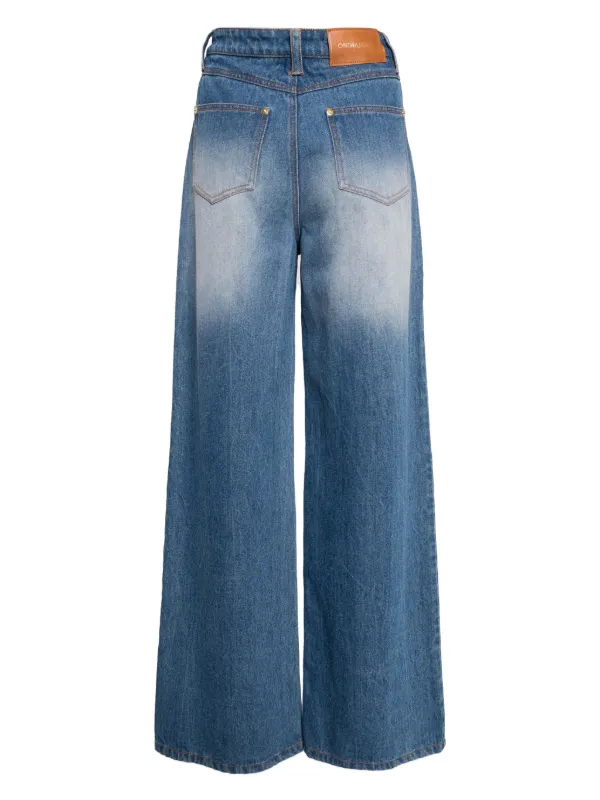 Cynthia Rowley ワイド デニムパンツ | ブルー | FARFETCH JP