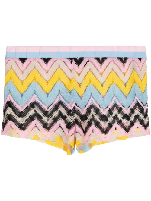 Écharpe en maille à motif zigzag - Cynthia Rowley - Modalova
