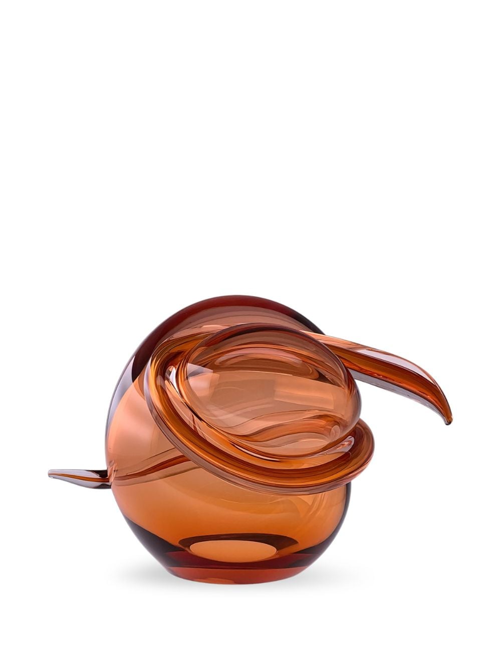 Shop Alexa Lixfeld Tension Glass Vase In Orange
