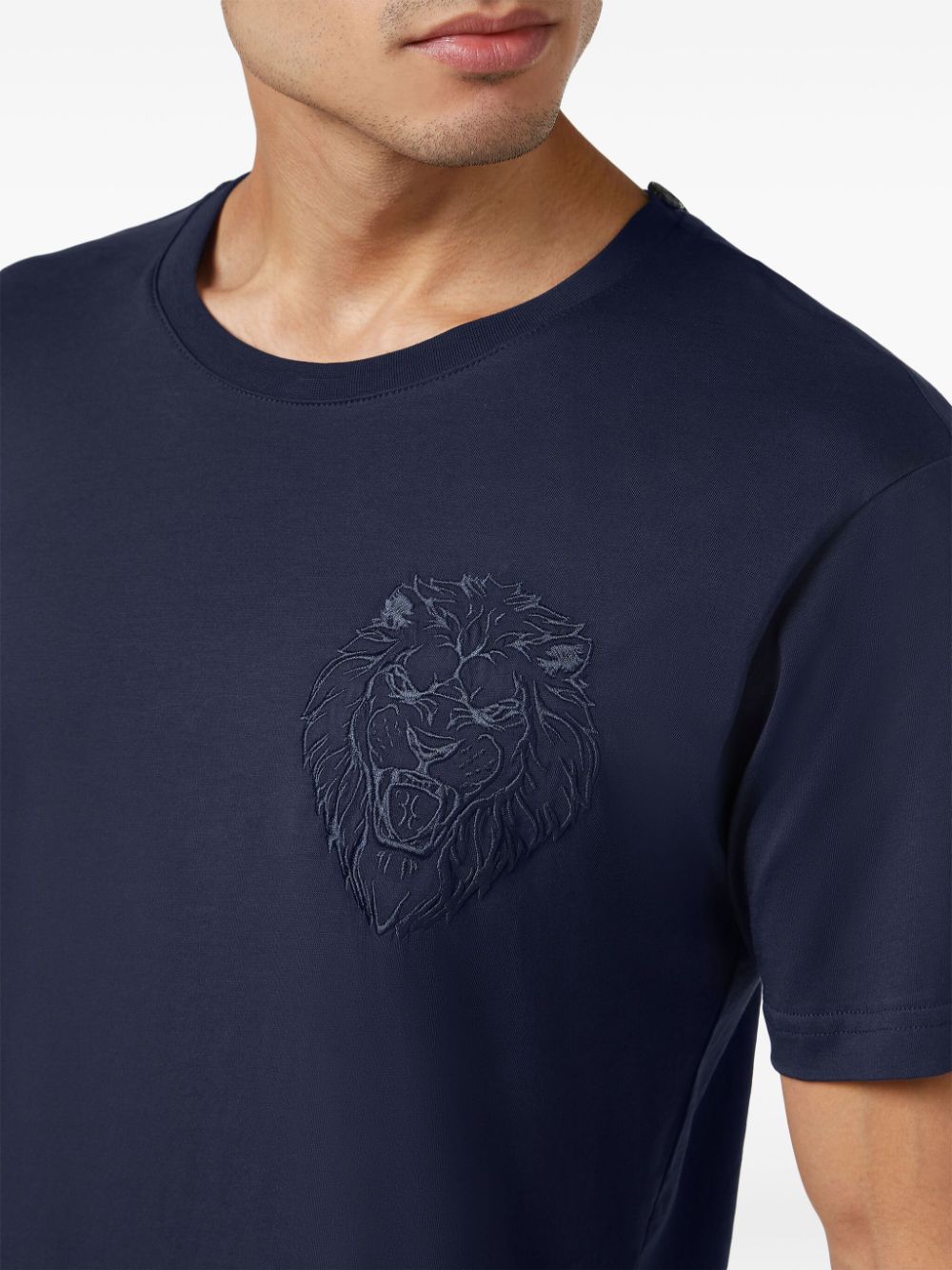 Billionaire T-shirt met borduurwerk Blauw
