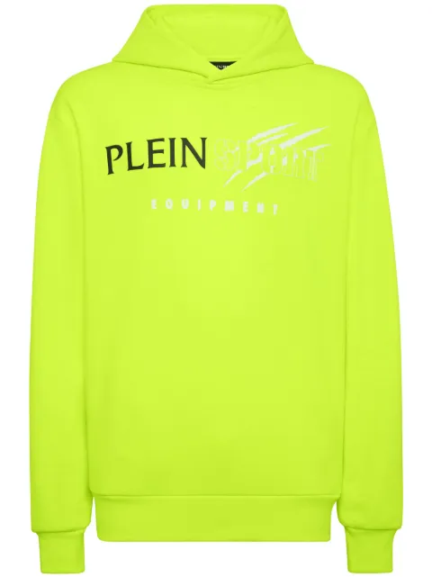 Plein Sport Scratch logo-print hoodie