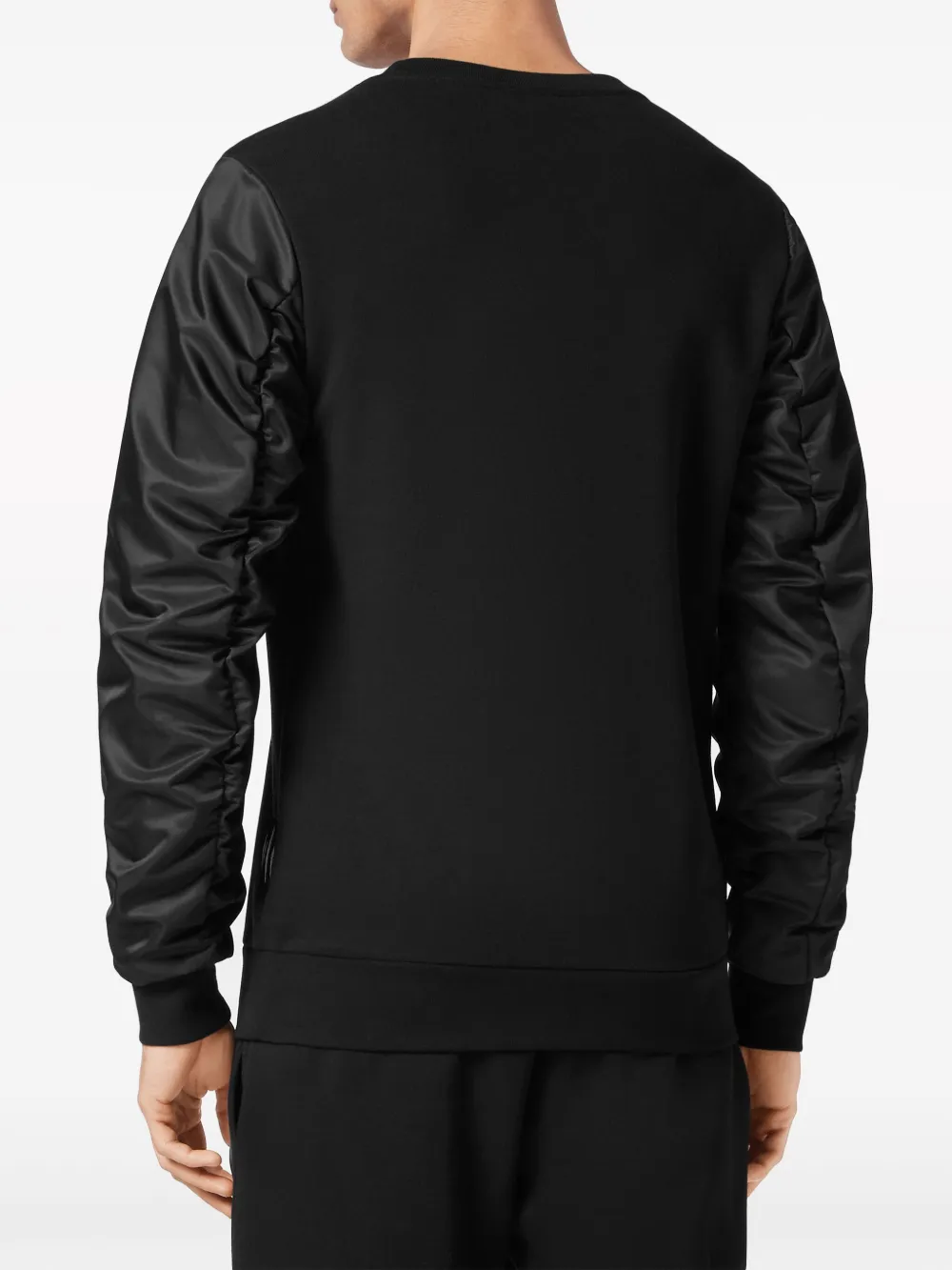 Shop Plein Sport Scratch Logo-patch Sweatshirt In Black