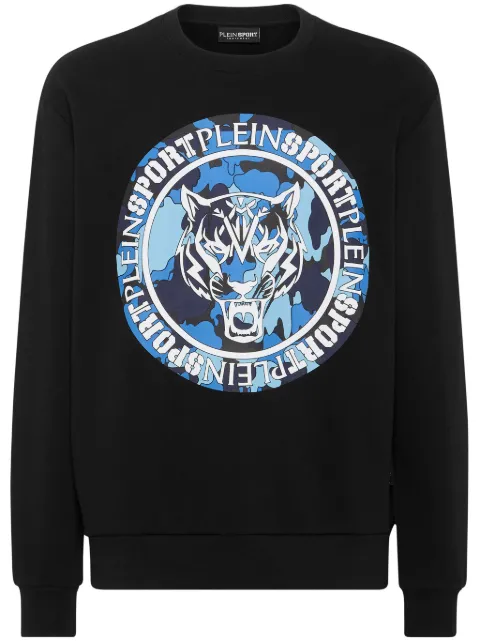 Plein Sport tiger-print camouflage sweatshirt