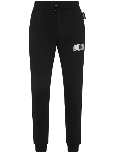 Plein Sport logo-plaque jersey track pants