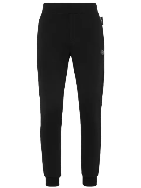 Plein Sport logo-appliqué elasticated-waist track pants