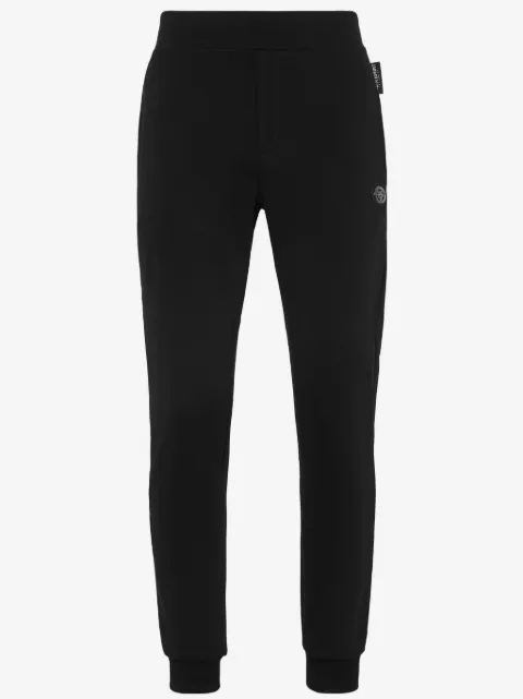 Plein Sport logo-appliqué elasticated-waist track pants
