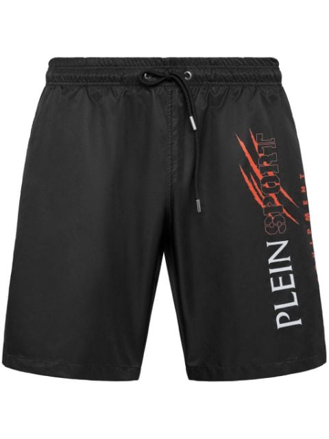 Plein Sport logo-print swim shorts