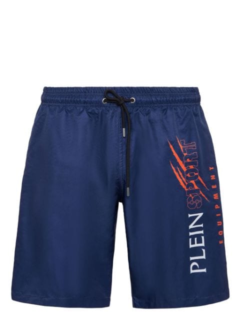 Plein Sport logo-print swim shorts