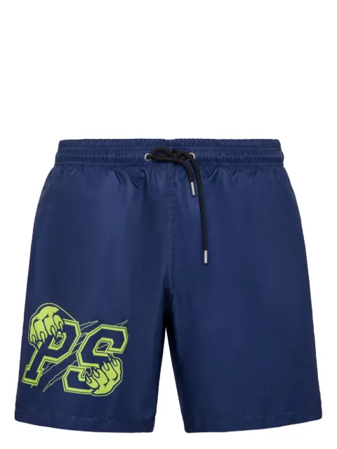 Plein Sport logo-print swim shorts