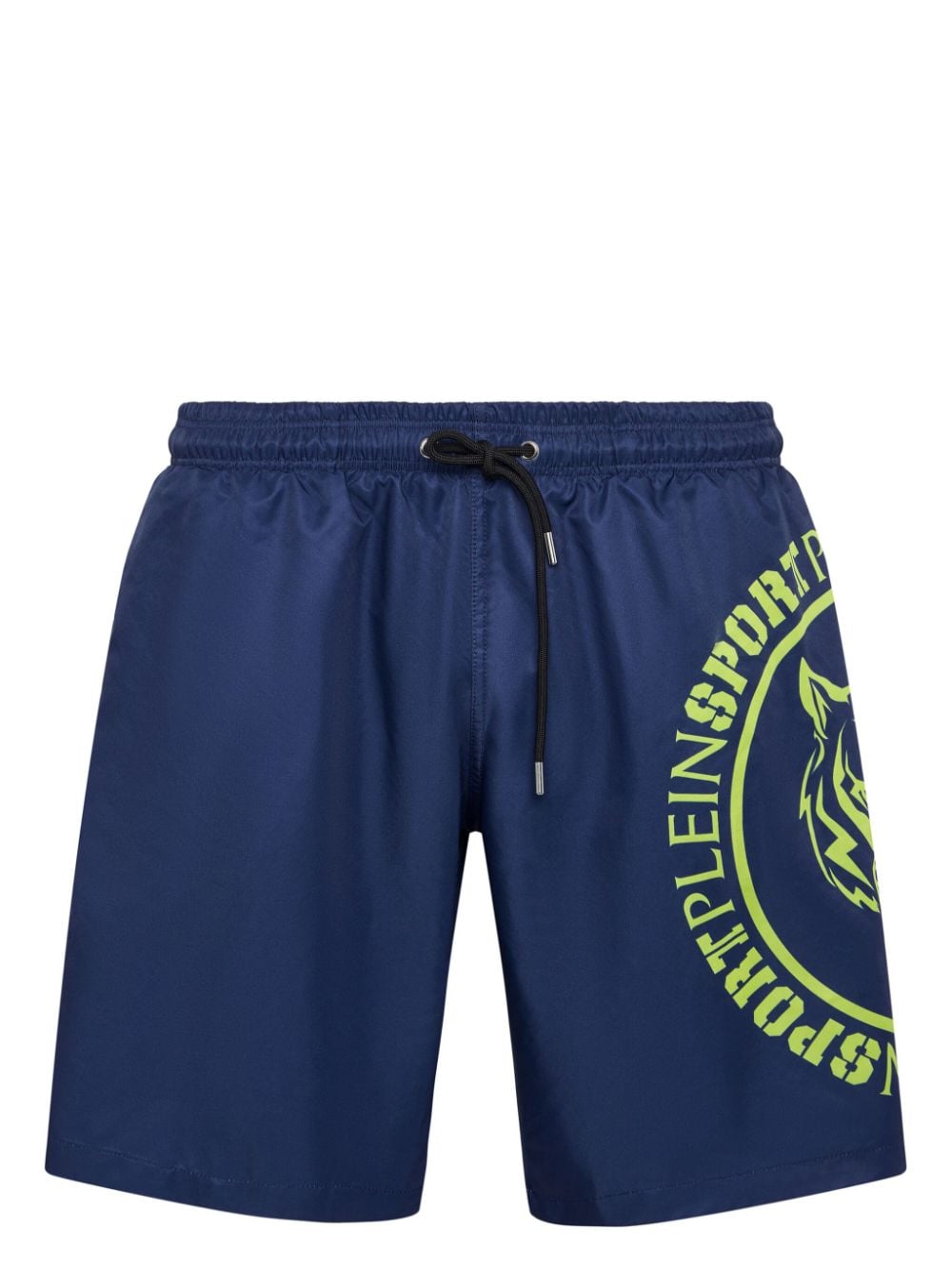 Plein Sport Carbon Tiger Swim Shorts In Blue