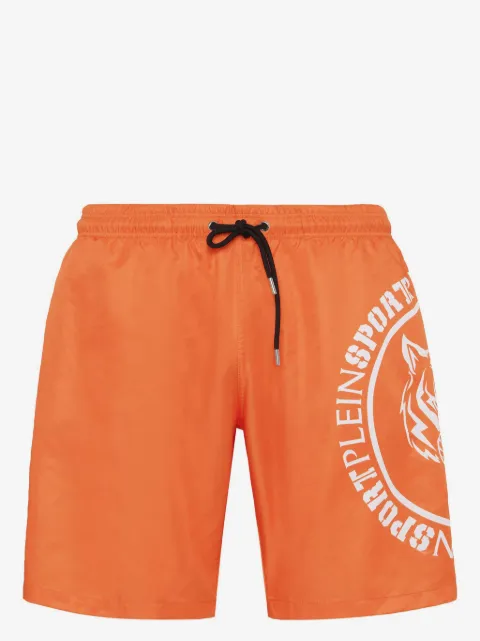 Plein Sport Bermuda de praia Carbon Tiger