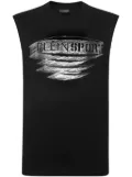 Plein Sport logo-print tank top - Black