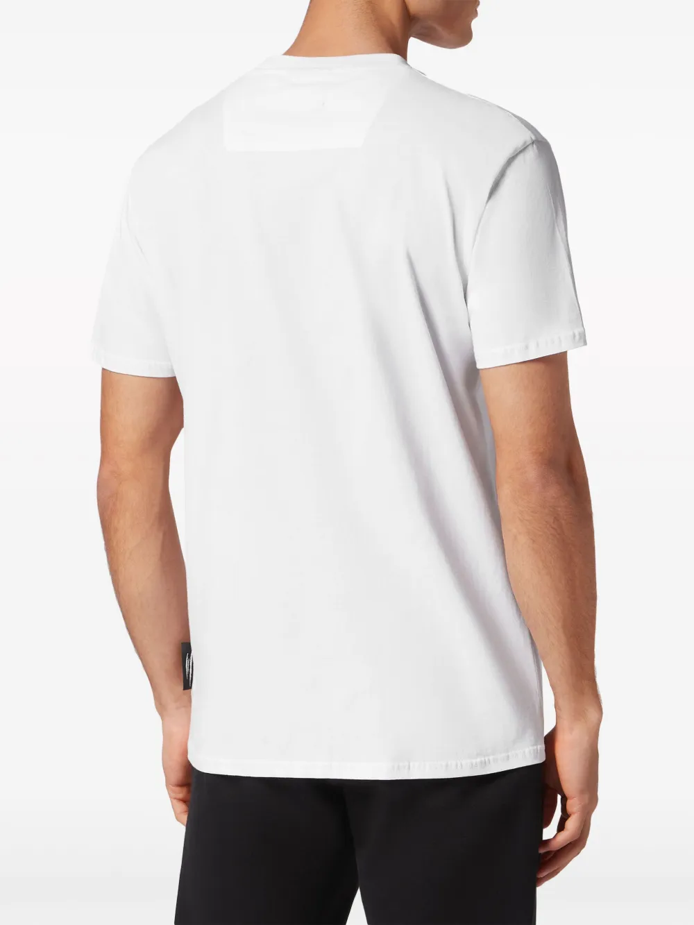 Shop Plein Sport Logo-print Cotton T-shirt In White