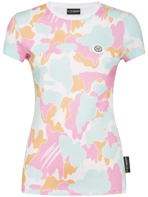 Plein Sport t-shirt en coton à imprimé camouflage