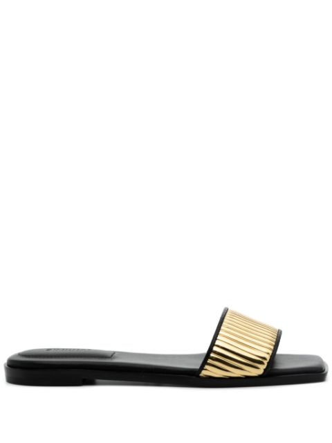 Simkhai Carter leather slides