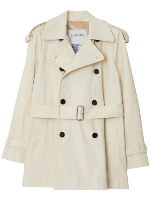 Affordable Burberry short belted trench coat Women