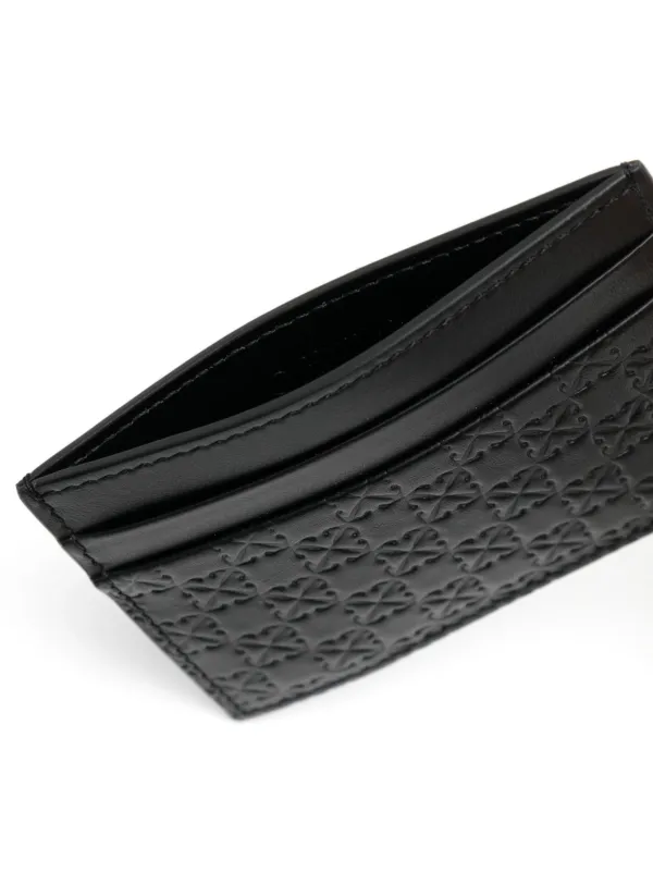 Off-White Monogram Leather Cardholder - Farfetch 