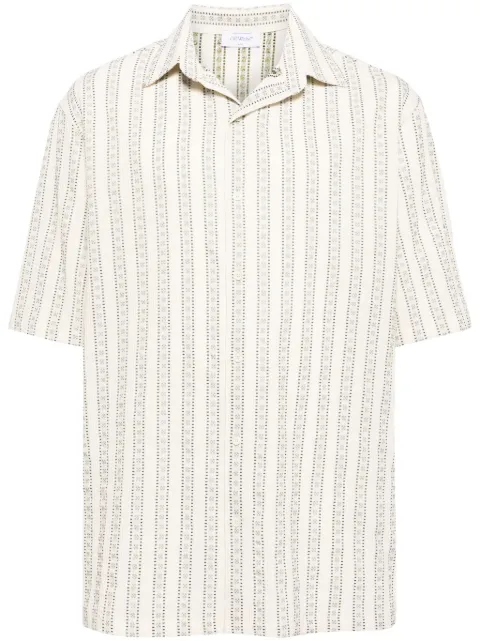 Off-White Arrows-print striped shirt