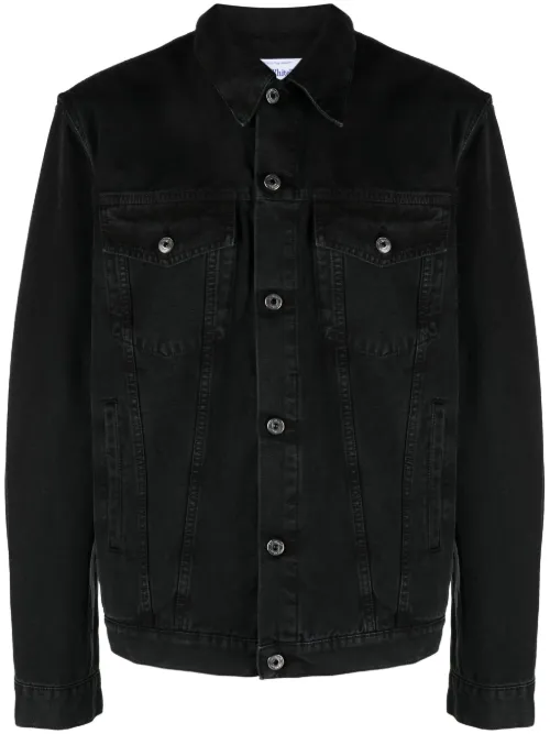 Veste en jean à logo brodé - Off-White - Modalova