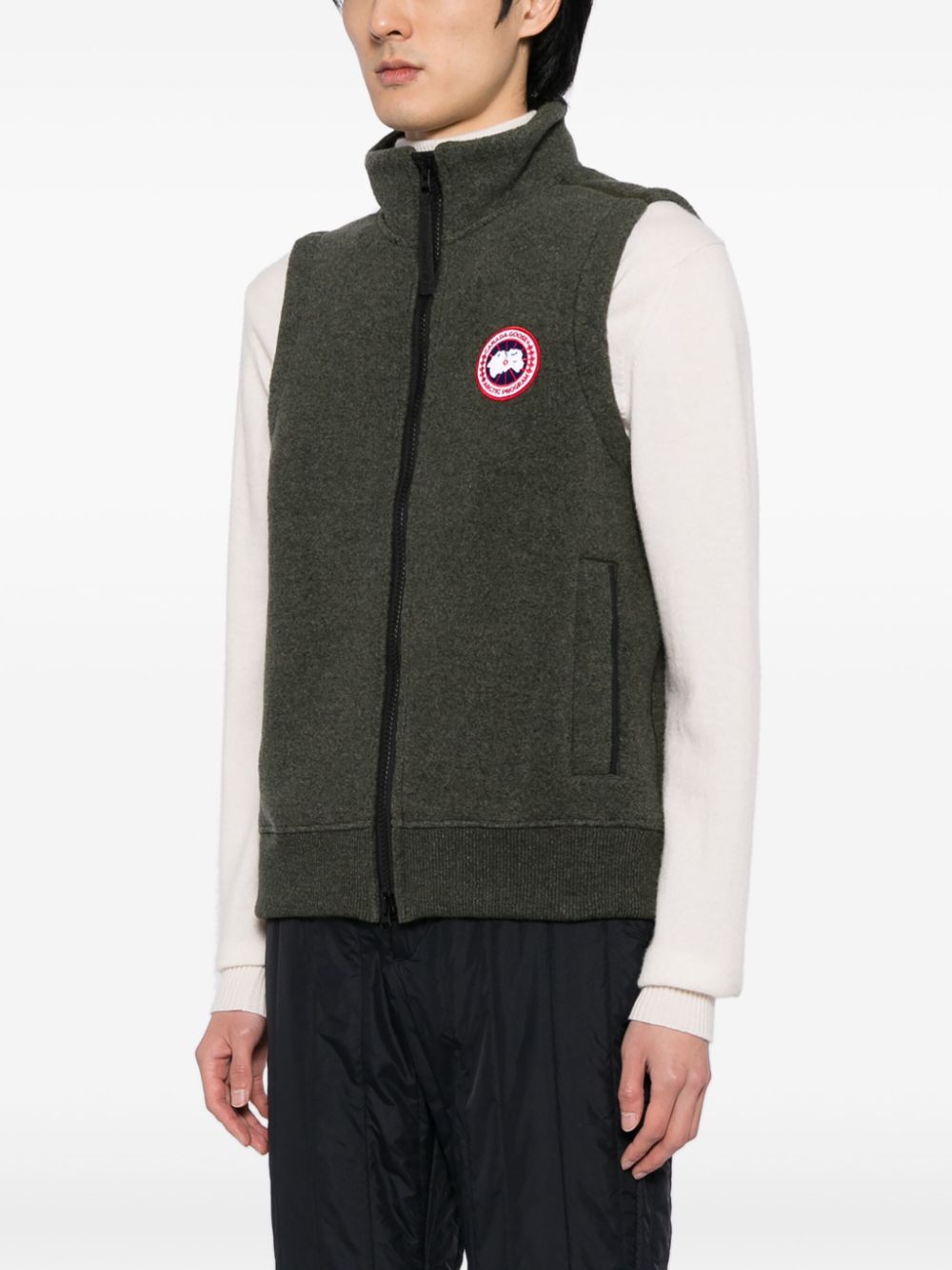 Canada Goose Mersey fleece Humanature gilet Groen