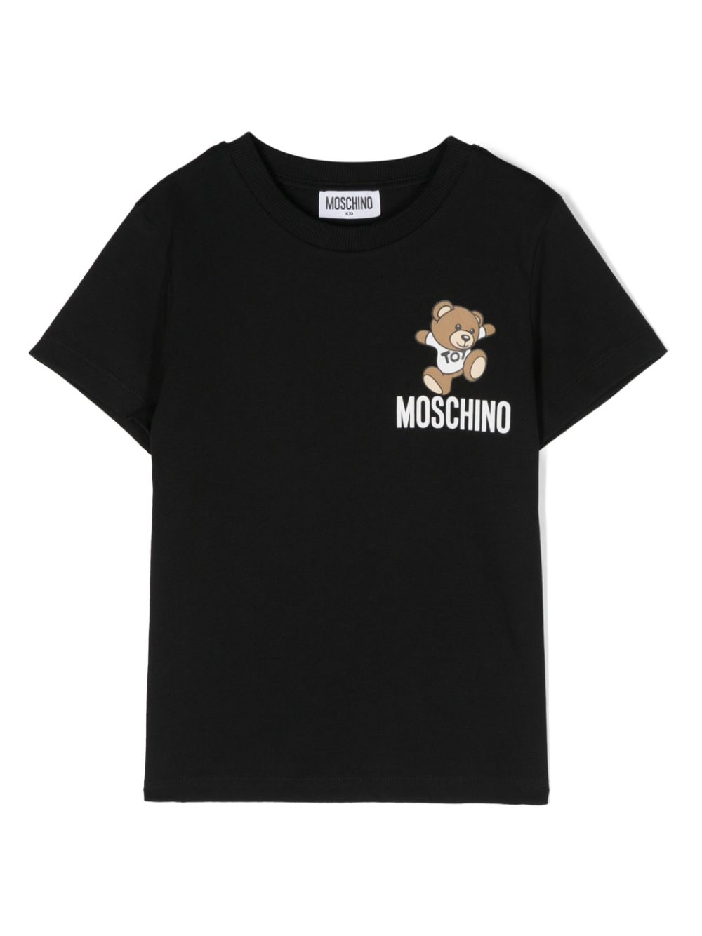 Moschino Kids Teddy Bear cotton T-shirt - Nero