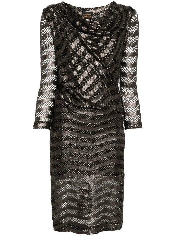 vivienne knit midi dress REISS - Vivienne Cut-Out Knitted Midi Dress