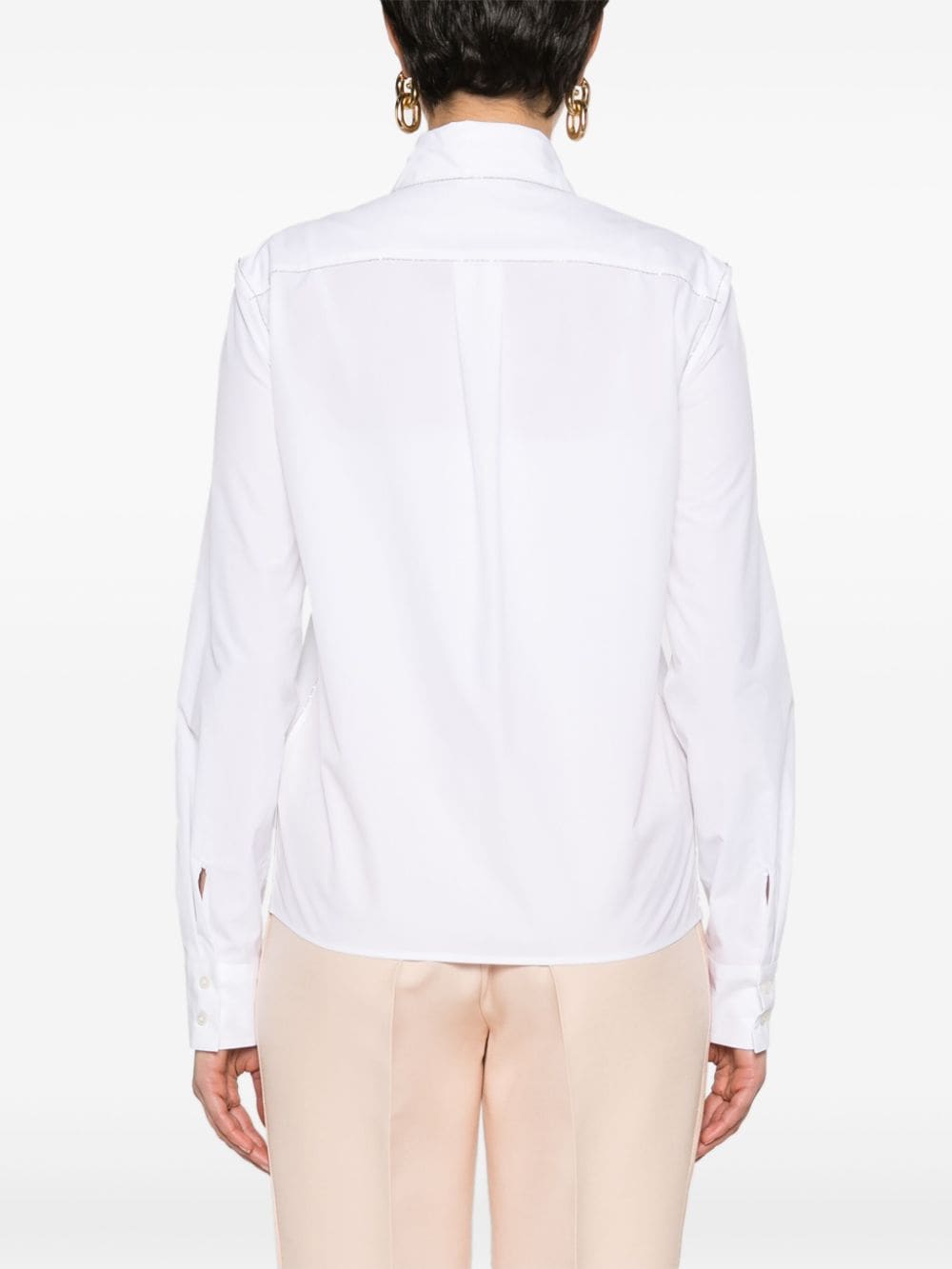 Fabiana Filippi Beaded Poplin Shirt - Farfetch