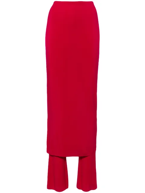 Alaïa layered skirt trousers