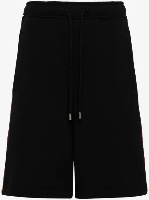 Lanvin شورت قطن بتطريز متعرج