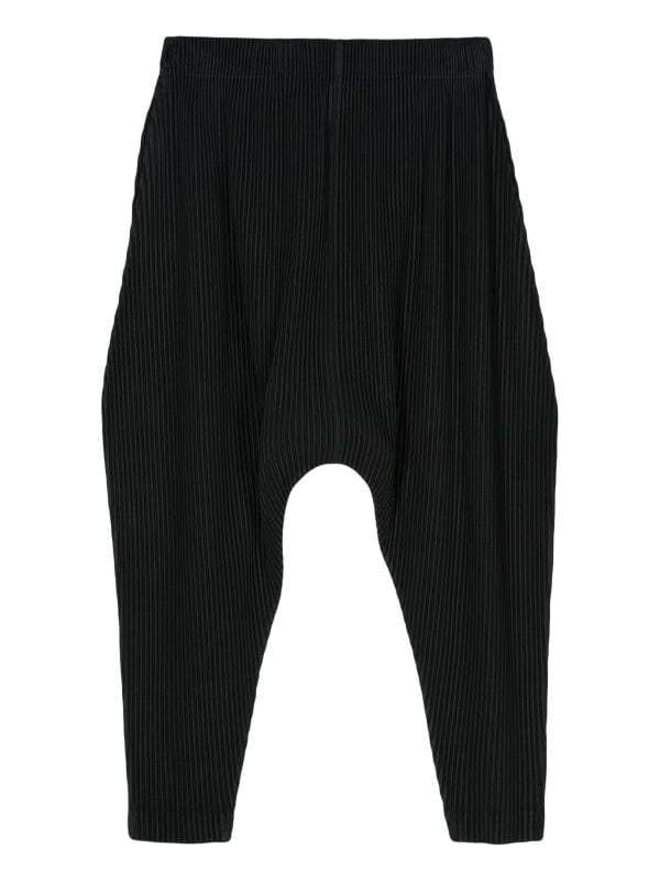 Homme Plissé Issey Miyake Pleated drop-crotch Trousers - Farfetch