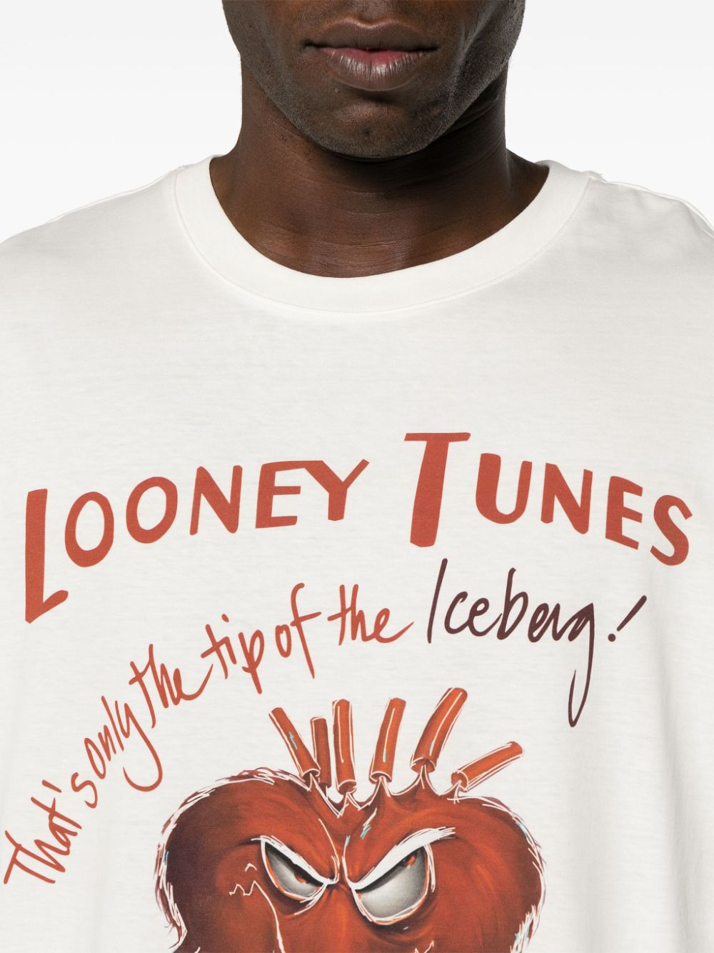 Shop Iceberg Looney Tunes Long-sleeve T-shirt In White