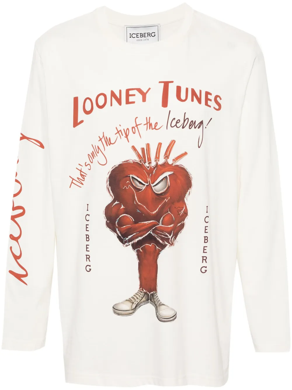 Iceberg Looney Tunes T-shirt met logo Wit