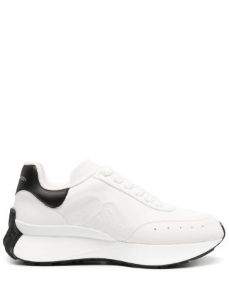 Alexander McQueen Sneakers Sprint Runner In Pelle | Bianco | FARFETCH IT