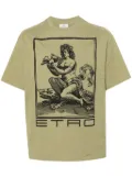 ETRO graphic-print cotton T-shirt - Green