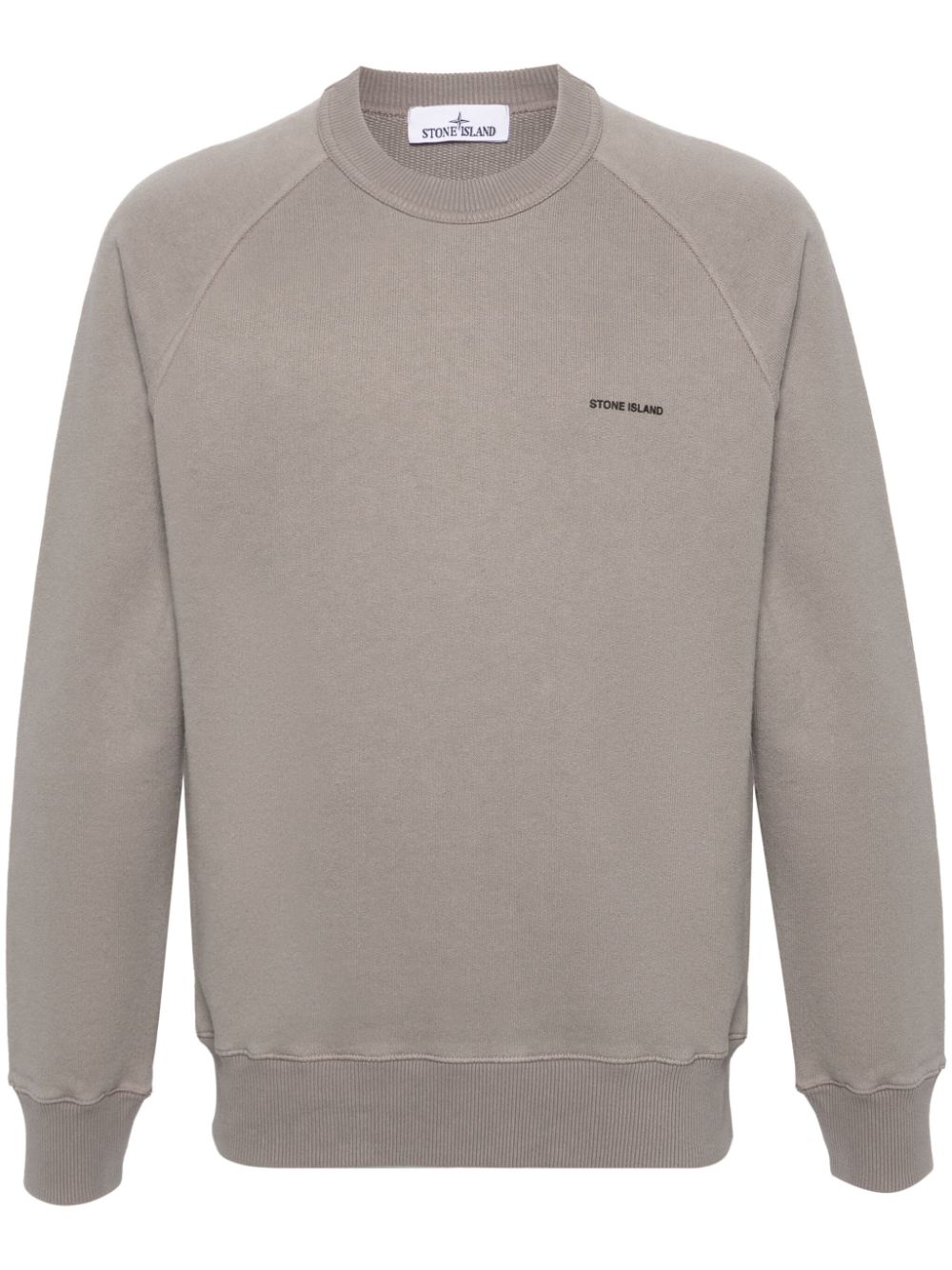 Stone Island Sweater met logopatch Grijs