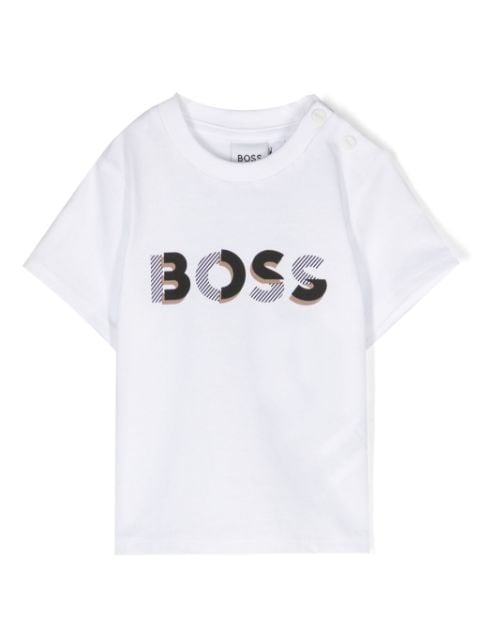 BOSS Kidswear logo-print cotton T-shirt