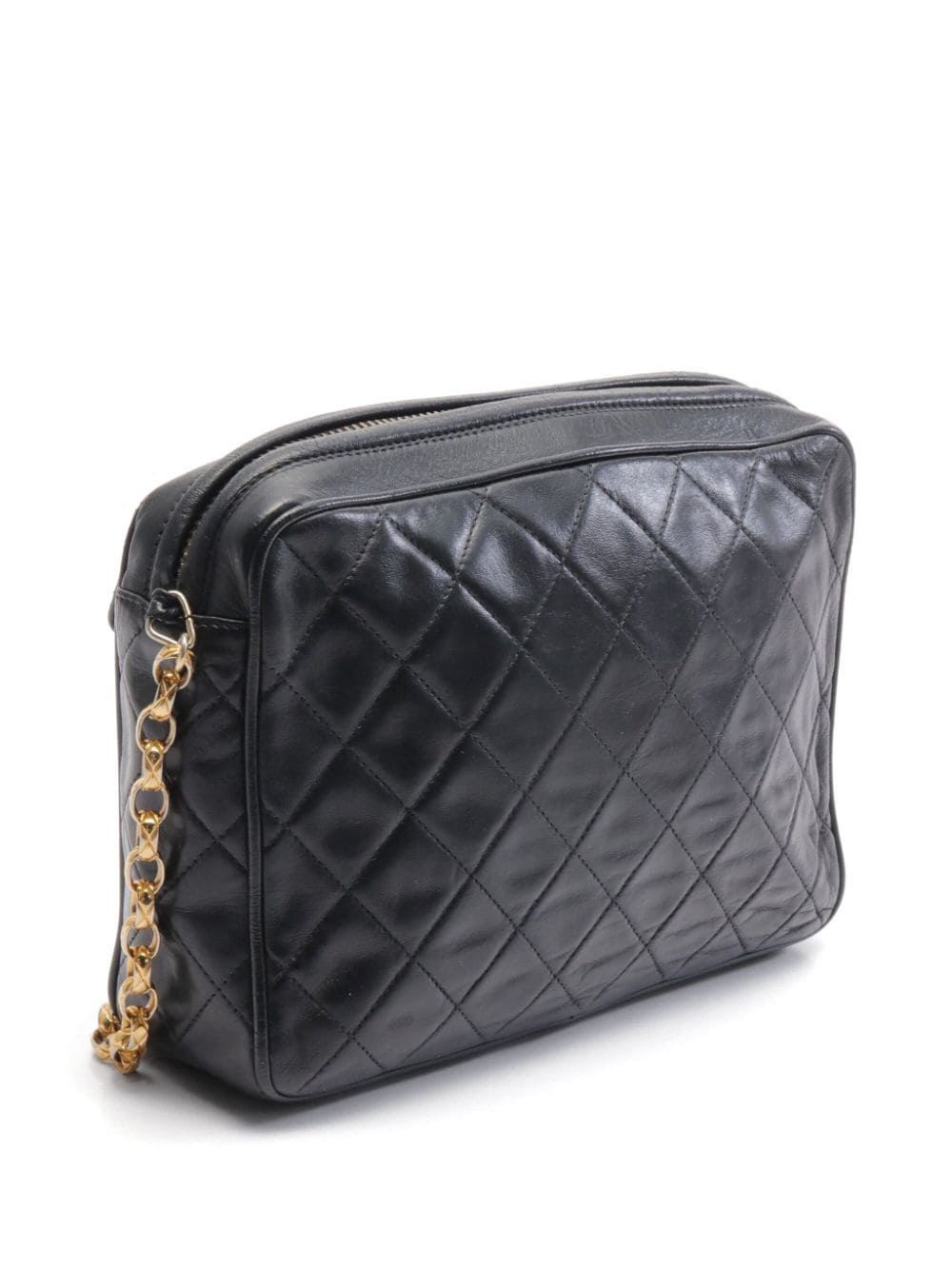 CHANEL Pre-Owned 1991-1994 diamond-quilted Bijoux camera bag - Zwart