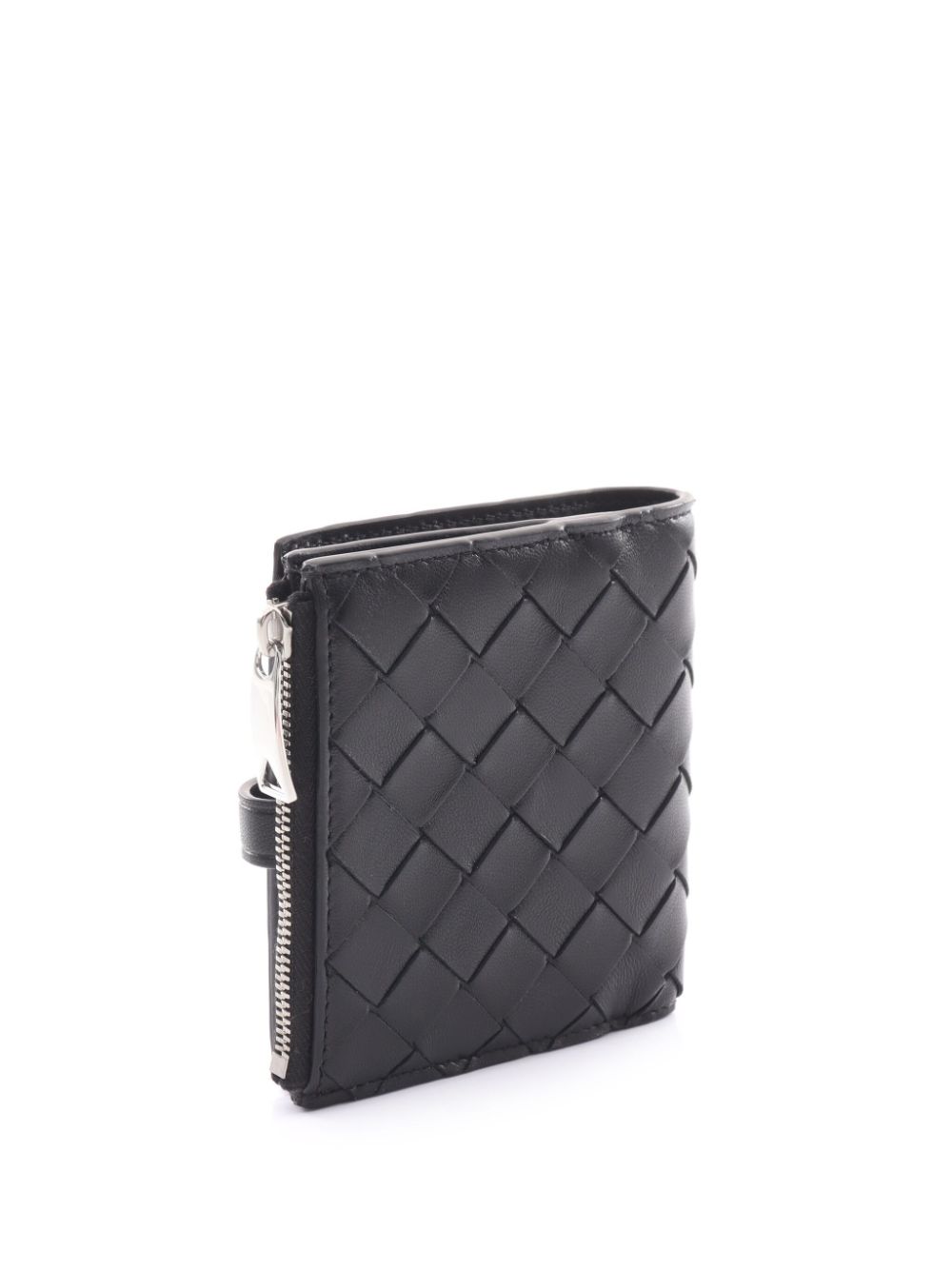 Bottega Veneta Pre-Owned 2010s Intrecciato leather wallet - Zwart