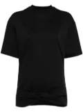Off-White Arrows-embroidery cotton T-shirt - Black
