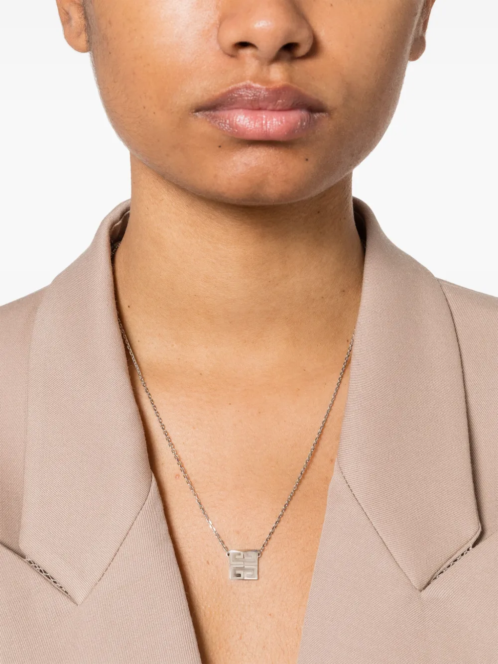  Givenchy 4g-charm Chain Necklace - Silver 