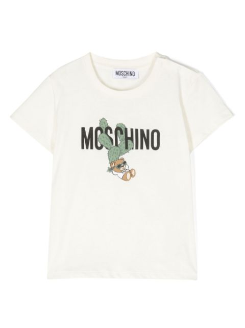 Moschino Kids playera con motivo Polo Bear 