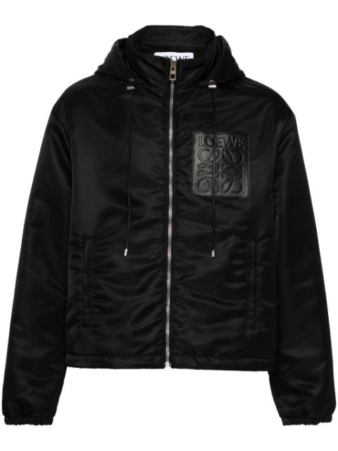 LOEWE logo-patch hooded jacket