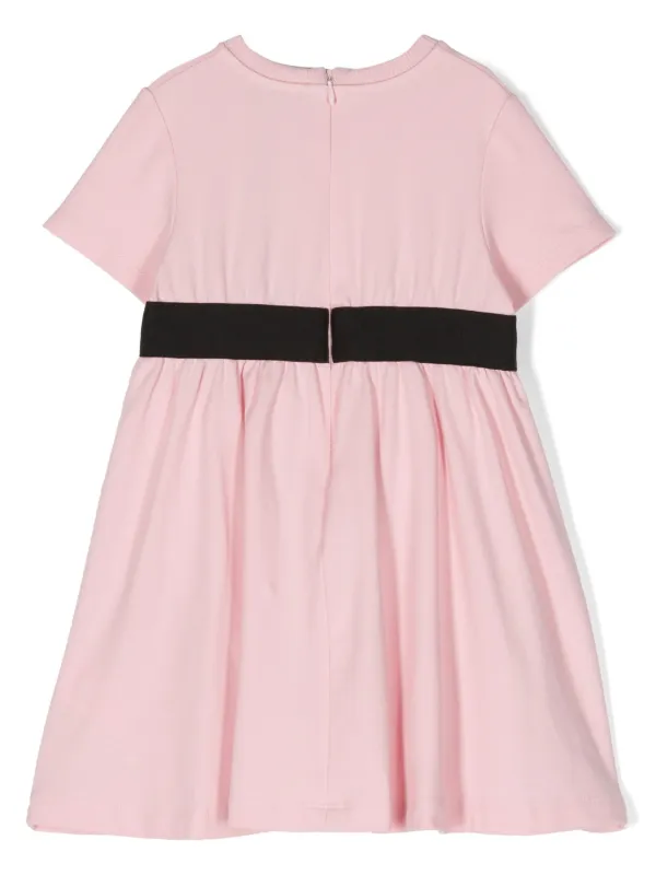 Dolce & Gabbana Kids logo-appliqué Cotton Dress Set | Pink