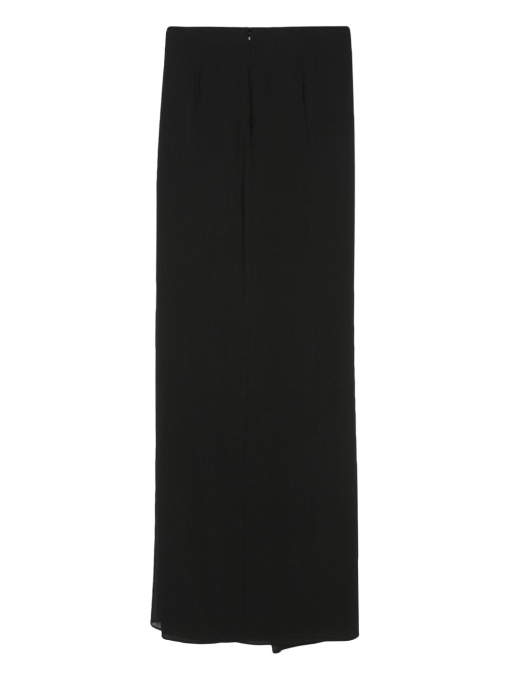 THE ANDAMANE draped-detail high-waisted skirt - Zwart