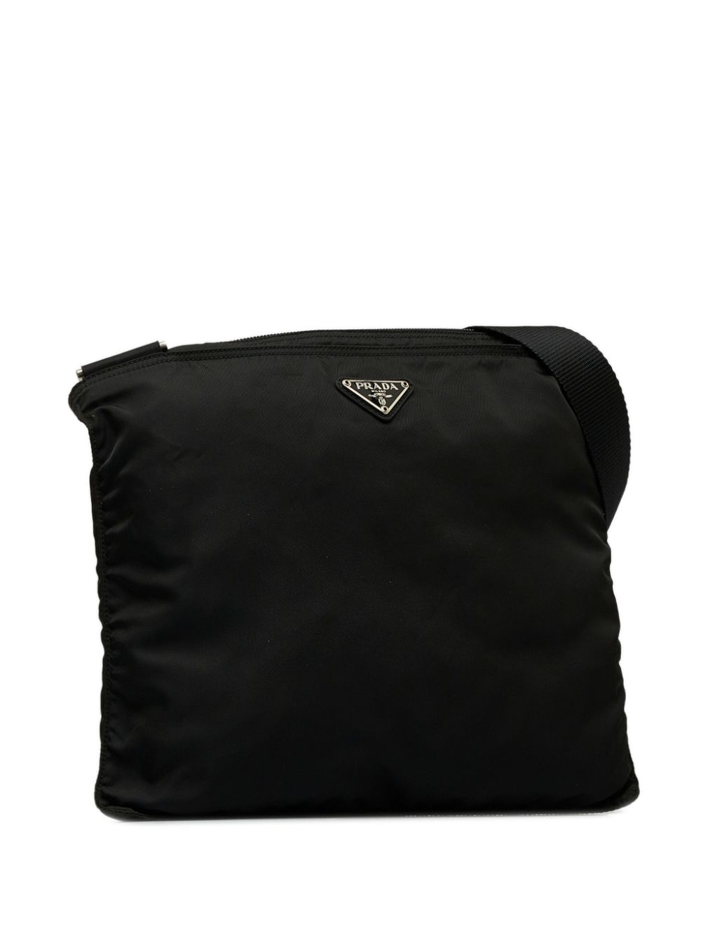 Pre-owned Prada 2000-2013 Tessuto Crossbody Bag In Black