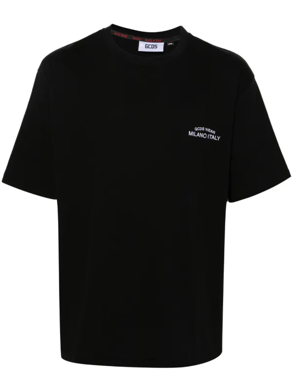 Tシャツ・カットソー GCDS Men T Shirts A1OM2309JA399 Black Gcds Cotton Tee - Black - Men | A1OM2310JA399 | thebs.com
