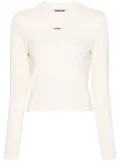 Jacquemus Le T-shirt Gros Grain top - Neutrals