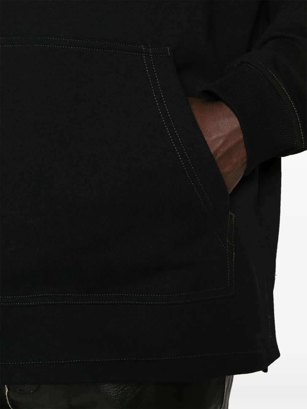 Diesel Hoodie met geborduurd logo Zwart