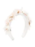 Bonpoint floral-appliqué headband - Neutrals